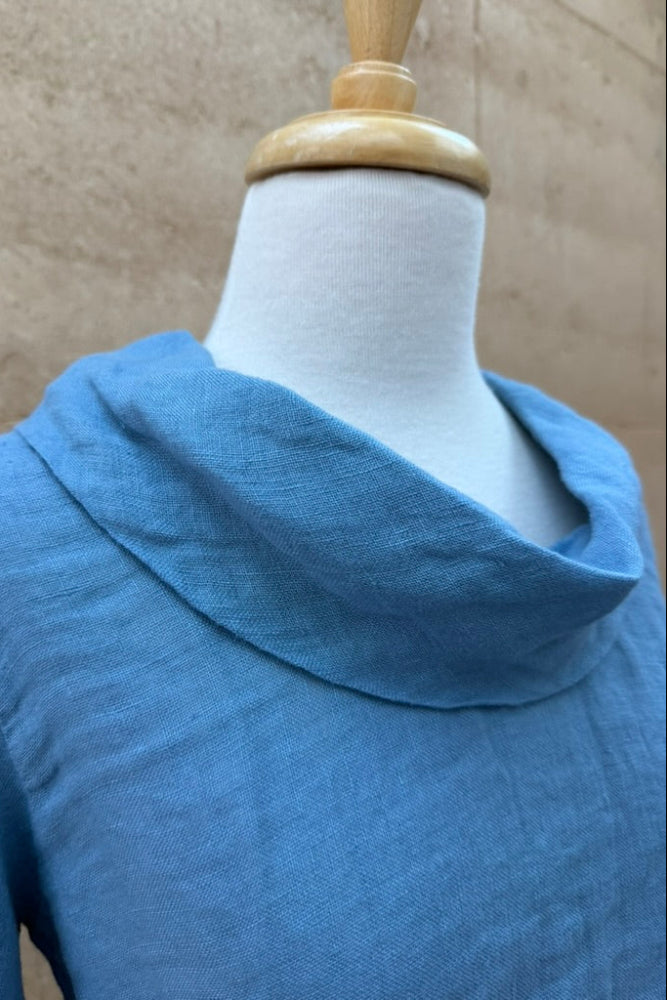 BlueBerry Mix Media Cowl - Sky