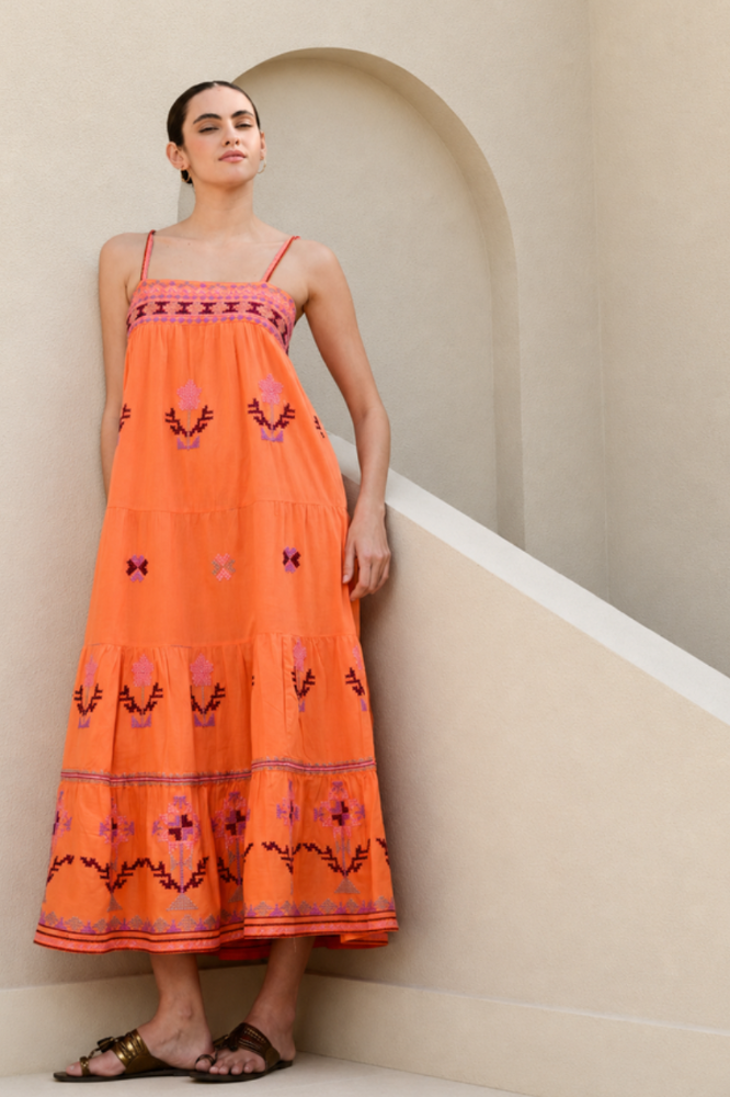 Azure and Indigo Clementine Maxi - Mango