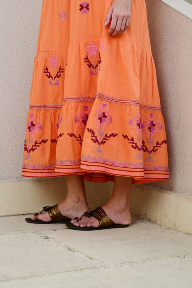 Azure and Indigo Clementine Maxi - Mango