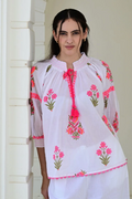 Azure and Indigo Tutti Frutti Blouse - Pink