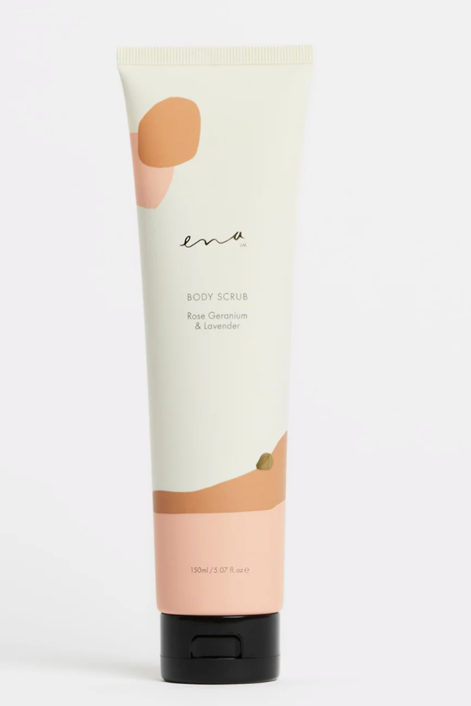 Ena Body Scrub - Rose Geranium & Lavender 150ml