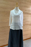 BlueBerry Mix Media Cowl - White