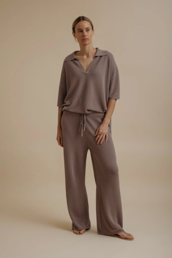 Talamaya Lattice Cruise Pant - Husk