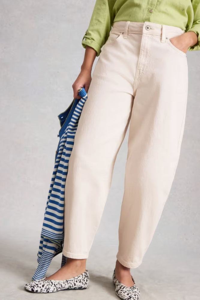 White Stuff Aubrey Barrel Leg Jean - Natural White.png