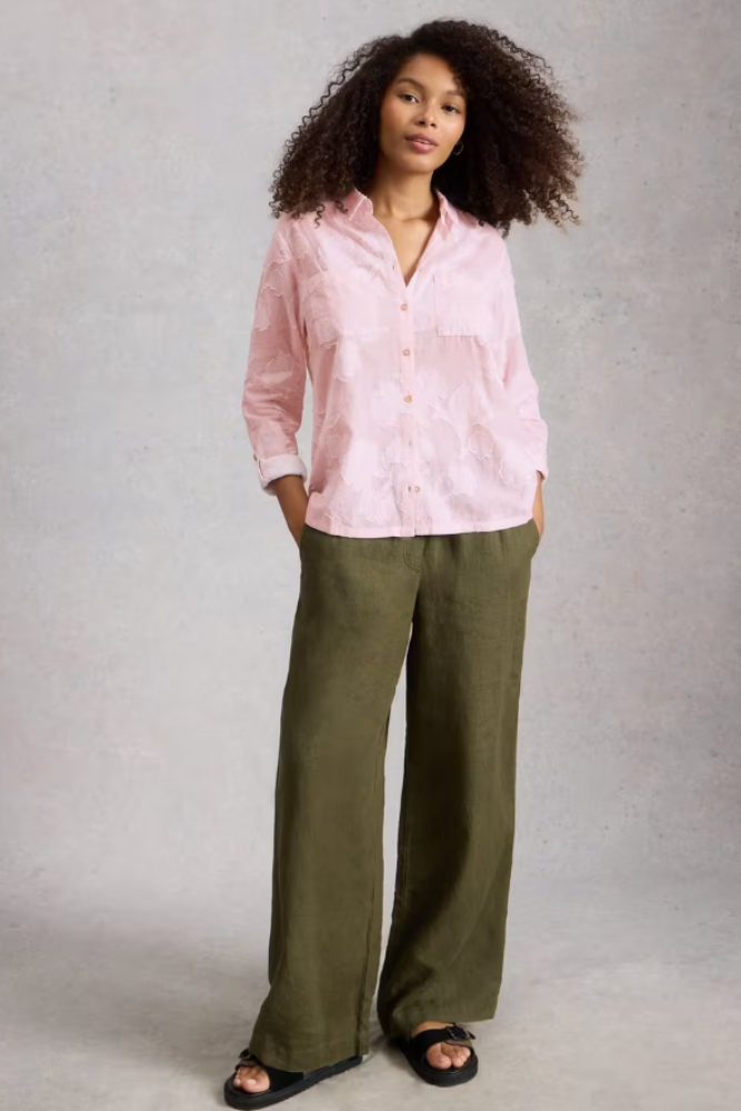 White Stuff Sophie Jacquard Shirt - Pink Multi.png
