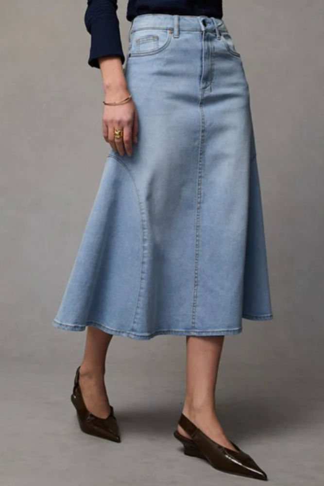 Dricoper Abby Flare Skirt - Sunbleach.png