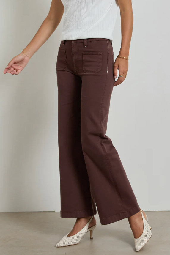 Dricoper Indy High Rise Wide Leg Jeans - French Roast2.png