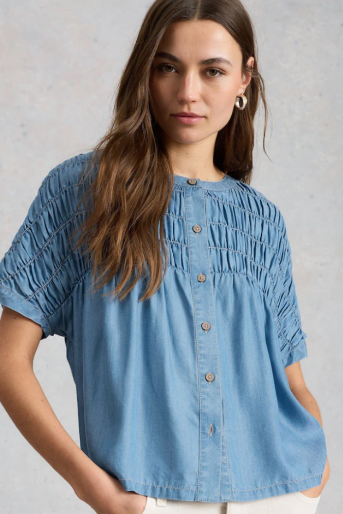 White Stuff Tammie Chambray Shirt Mid Denim2.png