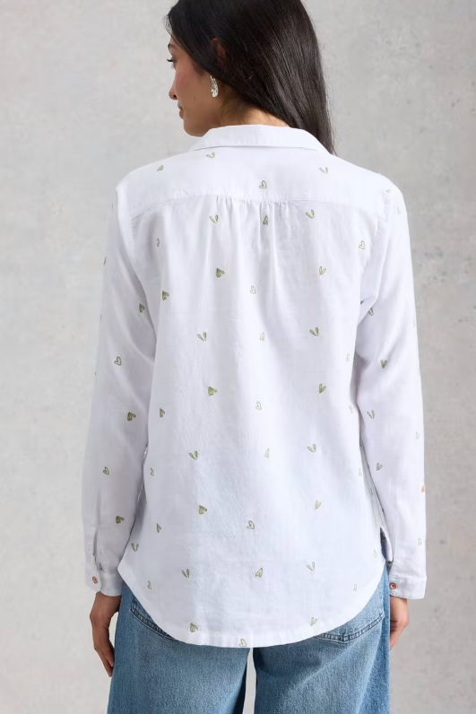 White Stuff Sophie Organic Cotton Shirt - Ivory Multi1.png