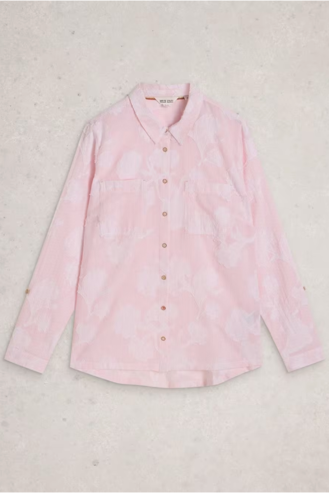 White Stuff Sophie Jacquard Shirt - Pink Multi2.png