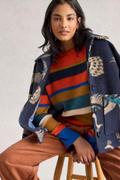 White Stuff Olive Stitch Stripe Jumper - Red Multi.png
