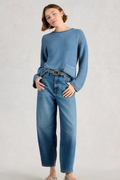 White Stuff Gigi Washed Jumper - Midnight Blue.png
