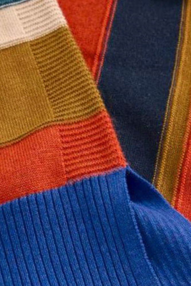 White Stuff Olive Stitch Stripe Jumper - Red Multi1.png