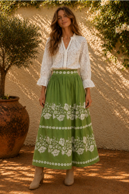 Azure and Indigo - Olivine Skirt - Olive1.png