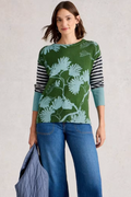 White Stuff Olive Print Jumper - Green Print.png