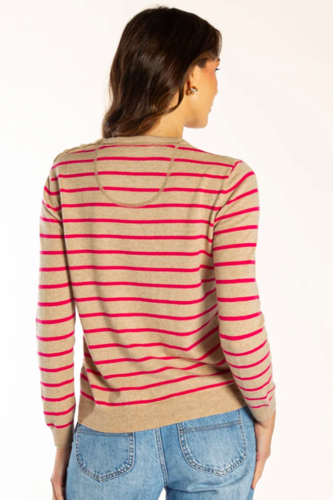 Bow & Arrow Latte Pink Breton Crew Neck1.png