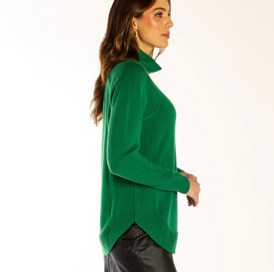 Bow & Arrow Green Funnel Neck1.png